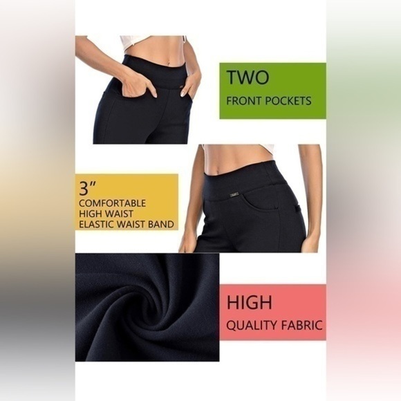 neezeelee Dress Pants for Women Stretch Slim Fit Skinny High Waist Pockets - Picture 4 of 13